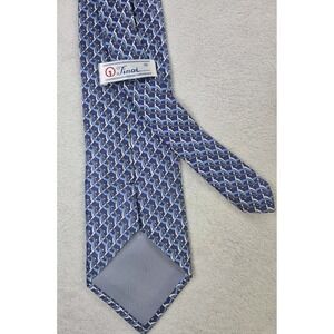 Tino Cosma Italian Silk Tie Blue Geometric Abstract Cla